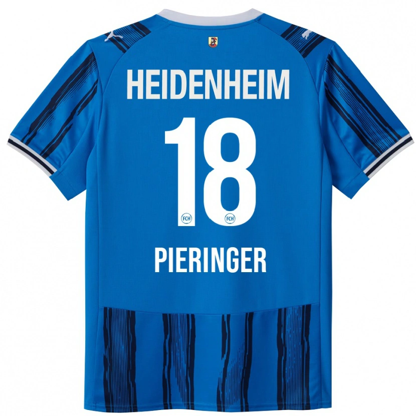 Danxen Kvinder Marvin Pieringer #18 Blå Navy Udebane Spillertrøjer 2025/26 Trøje T-Shirt