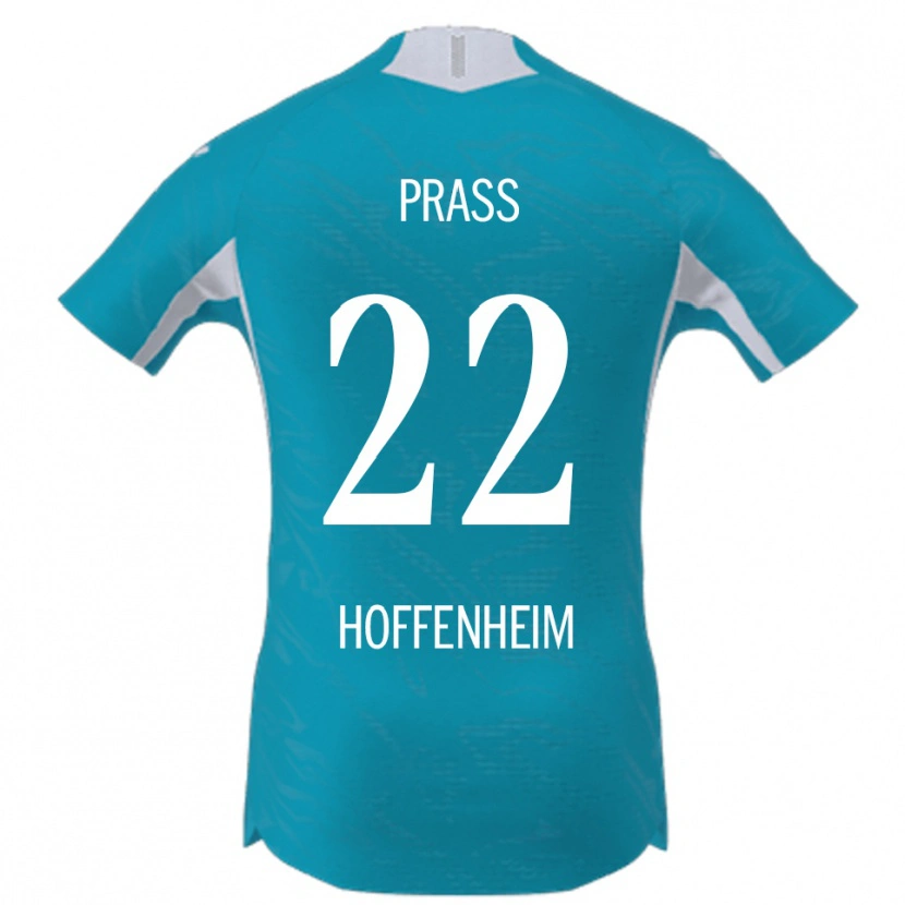 Danxen Kvinder Alexander Prass #22 Lyseblå Udebane Spillertrøjer 2025/26 Trøje T-Shirt