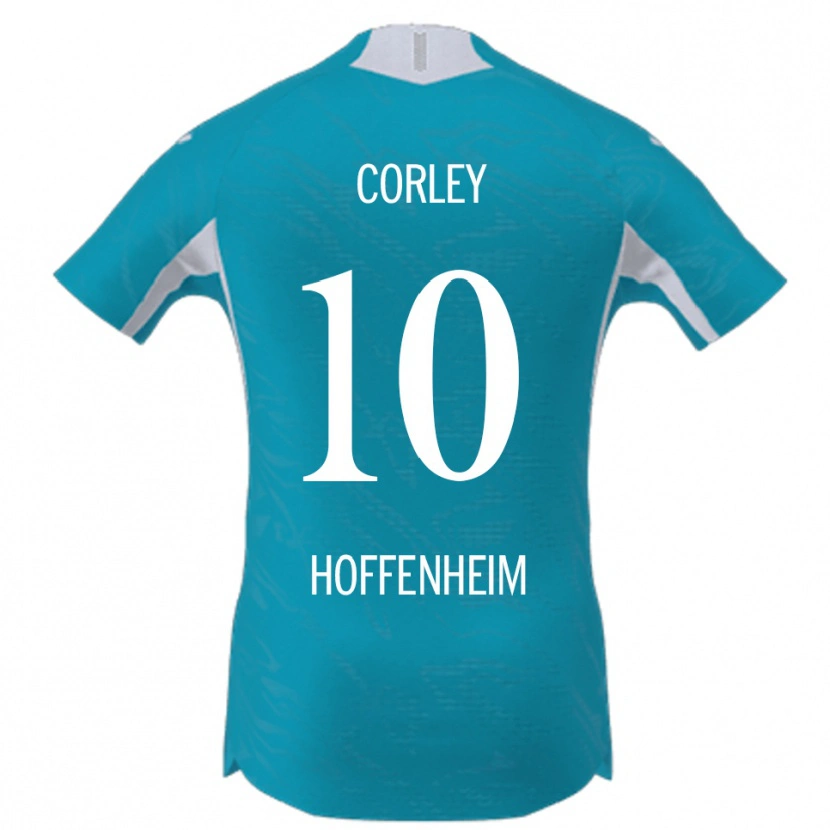 Danxen Kvinder Gia Corley #10 Lyseblå Udebane Spillertrøjer 2025/26 Trøje T-Shirt