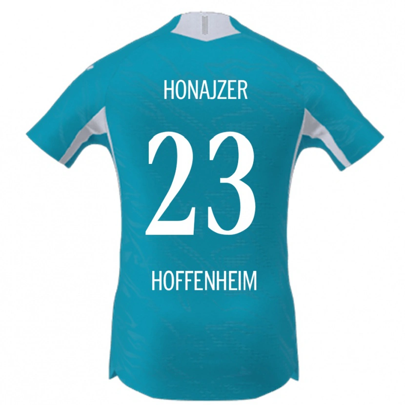 Danxen Kvinder Alex Honajzer #23 Lyseblå Udebane Spillertrøjer 2025/26 Trøje T-Shirt