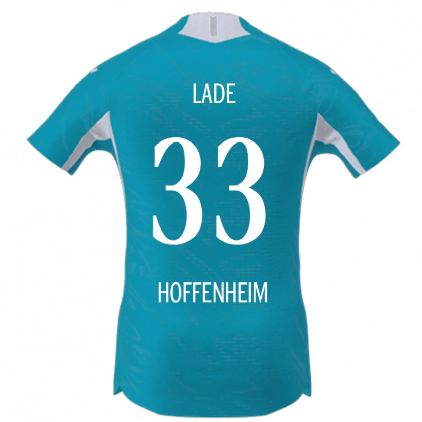 Danxen Kvinder Benjamin Lade #33 Lyseblå Udebane Spillertrøjer 2025/26 Trøje T-Shirt