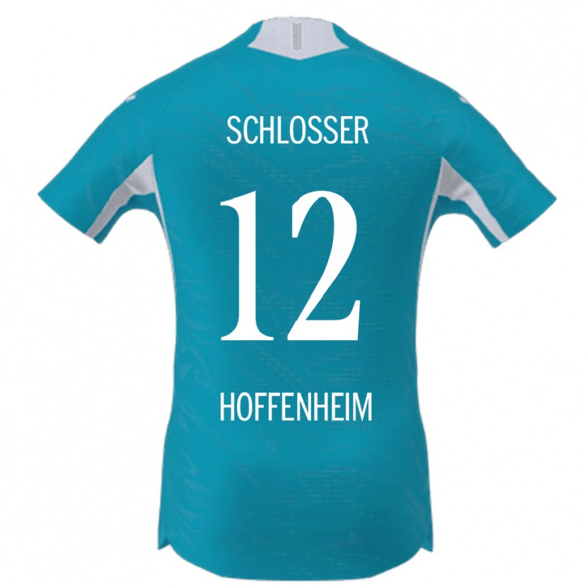 Danxen Kvinder Nils Schlosser #12 Lyseblå Udebane Spillertrøjer 2025/26 Trøje T-Shirt