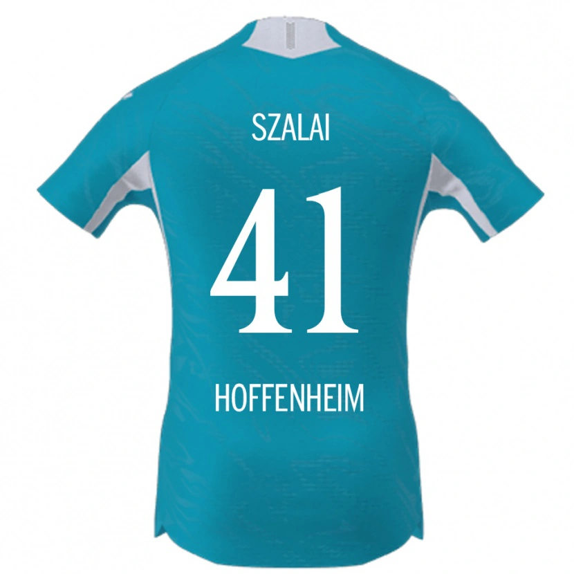 Danxen Kvinder Attila Szalai #41 Lyseblå Udebane Spillertrøjer 2025/26 Trøje T-Shirt