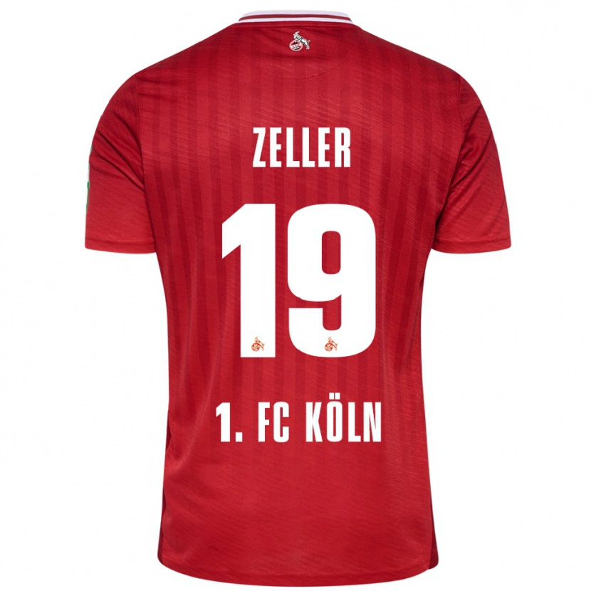 Danxen Kvinder Dóra Zeller #19 Rød Hvid Udebane Spillertrøjer 2025/26 Trøje T-Shirt