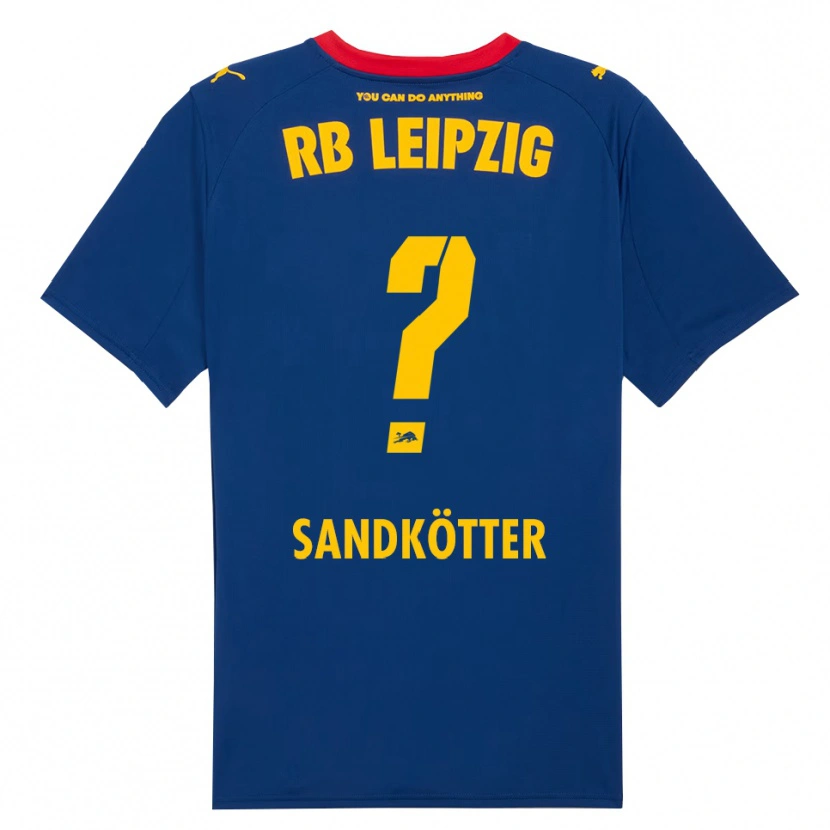 Danxen Kvinder Constantin Sandkötter #0 Navy Rød Udebane Spillertrøjer 2025/26 Trøje T-Shirt