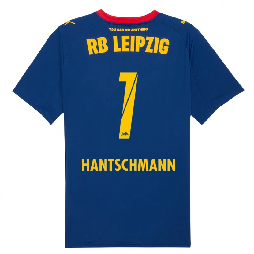 Danxen Kvinder Franz Hantschmann #1 Navy Rød Udebane Spillertrøjer 2025/26 Trøje T-Shirt