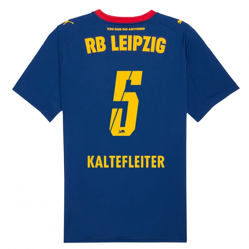 Danxen Kvinder Benno Kaltefleiter #5 Navy Rød Udebane Spillertrøjer 2025/26 Trøje T-Shirt