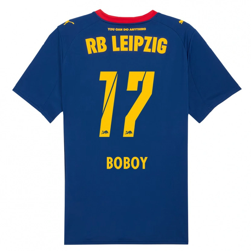 Danxen Kvinder Delice Boboy #17 Navy Rød Udebane Spillertrøjer 2025/26 Trøje T-Shirt