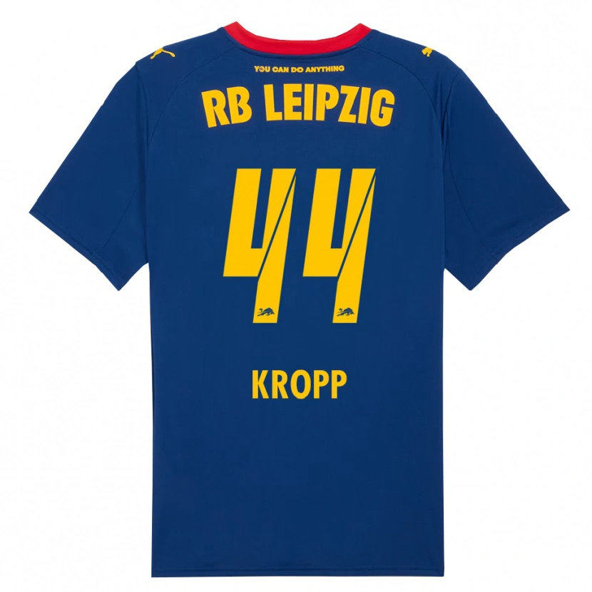 Danxen Kvinder Mirja Kropp #44 Navy Rød Udebane Spillertrøjer 2025/26 Trøje T-Shirt