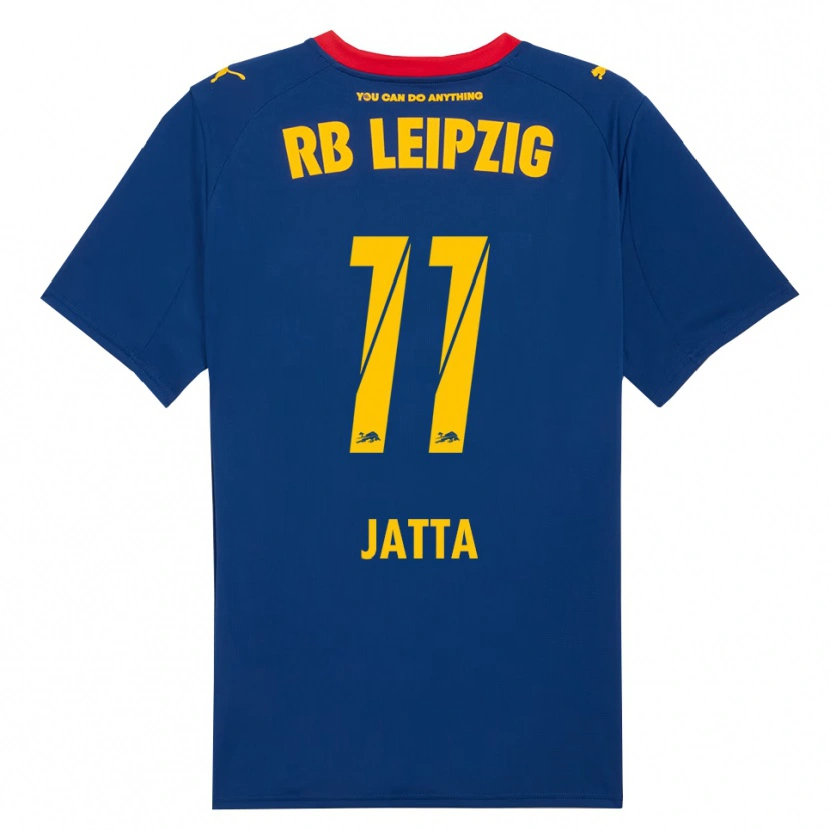 Danxen Kvinder Nuha Jatta #11 Navy Rød Udebane Spillertrøjer 2025/26 Trøje T-Shirt