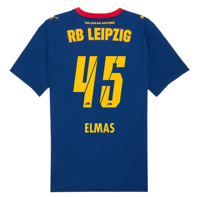 Danxen Kvinder Eljif Elmas #45 Navy Rød Udebane Spillertrøjer 2025/26 Trøje T-Shirt