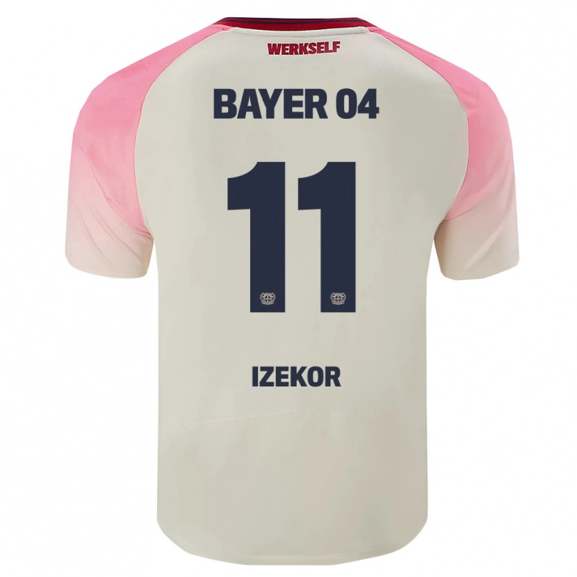 Danxen Kvinder Ken Izekor #11 Pink Off White Udebane Spillertrøjer 2025/26 Trøje T-Shirt