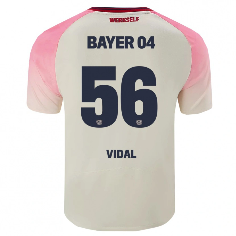 Danxen Kvinder Juliette Vidal #56 Pink Off White Udebane Spillertrøjer 2025/26 Trøje T-Shirt