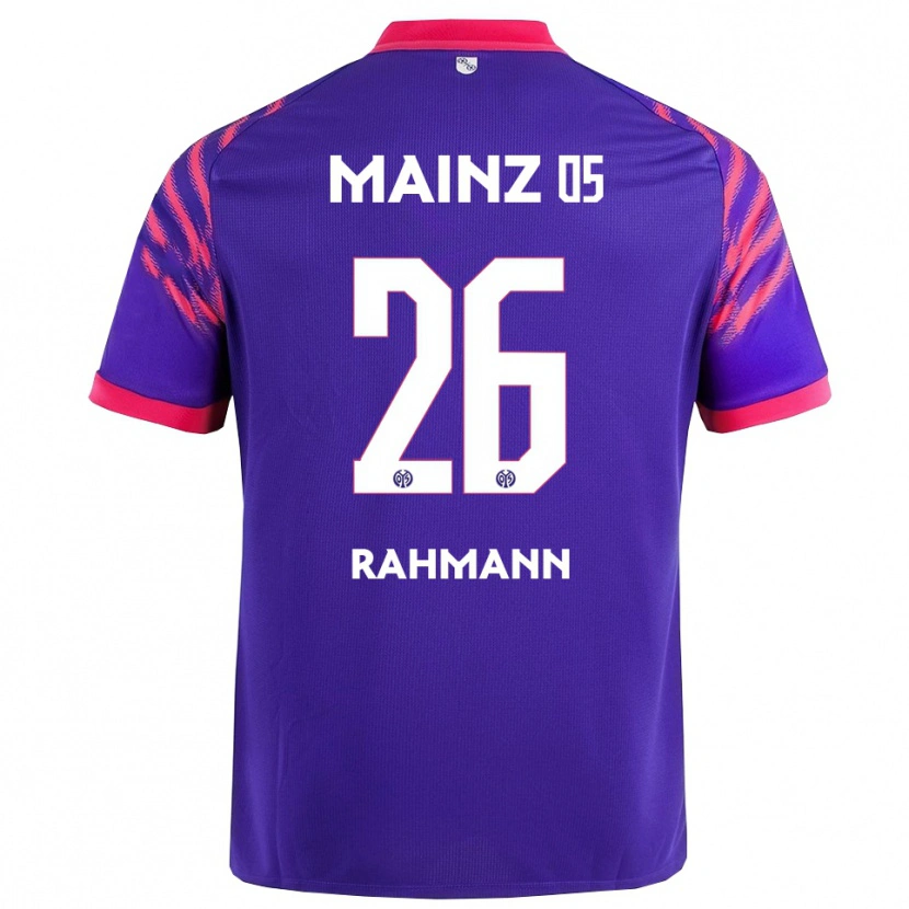 Danxen Kvinder Luke Rahmann #26 Navy Pink Udebane Spillertrøjer 2025/26 Trøje T-Shirt
