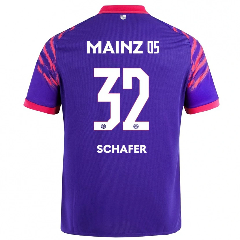 Danxen Kvinder Ann-Christin Schäfer #32 Navy Pink Udebane Spillertrøjer 2025/26 Trøje T-Shirt