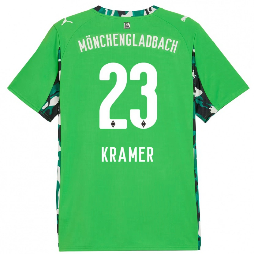 Danxen Kvinder Christoph Kramer #23 Grøn Sort Udebane Spillertrøjer 2025/26 Trøje T-Shirt