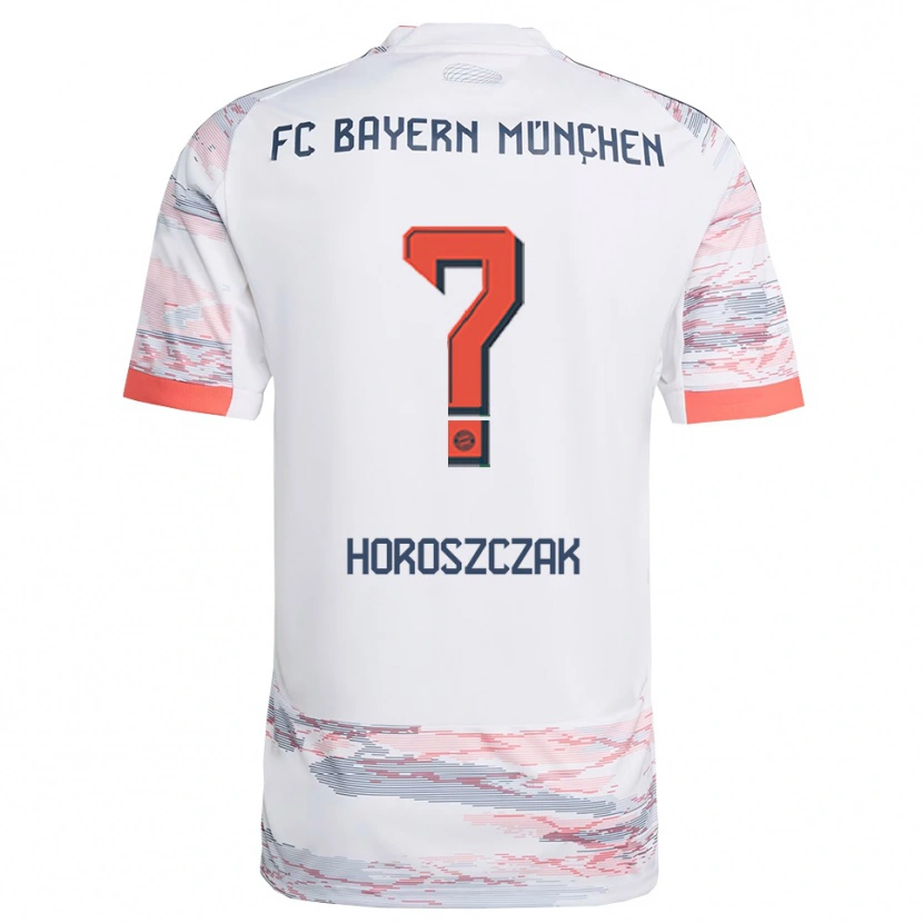 Danxen Kvinder Kuba Horoszczak #0 Hvid Grå Udebane Spillertrøjer 2025/26 Trøje T-Shirt