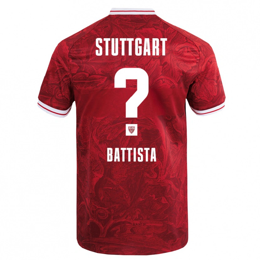 Danxen Kvinder Luca Battista #0 Rød Sort Udebane Spillertrøjer 2025/26 Trøje T-Shirt