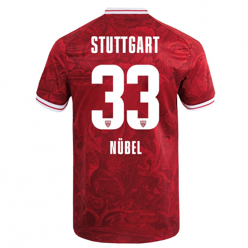 Danxen Kvinder Alexander Nübel #33 Rød Sort Udebane Spillertrøjer 2025/26 Trøje T-Shirt