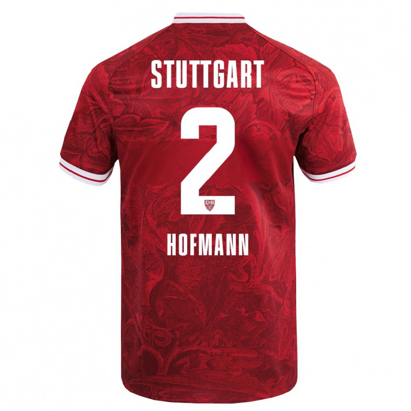 Danxen Kvinder Linette Hofmann #2 Rød Sort Udebane Spillertrøjer 2025/26 Trøje T-Shirt