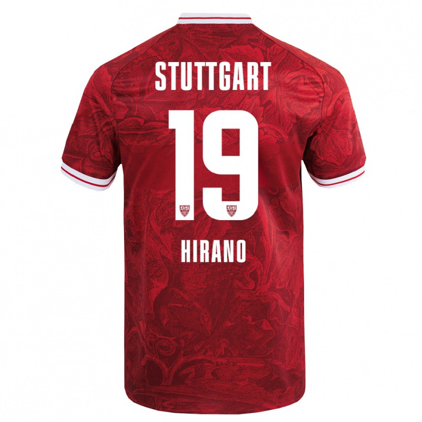 Danxen Kvinder Yuka Hirano #19 Rød Sort Udebane Spillertrøjer 2025/26 Trøje T-Shirt