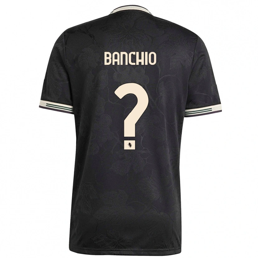 Danxen Kvinder Gianluca Banchio #0 Sort Hvid Grøn Tredje Sæt Spillertrøjer 2025/26 Trøje T-Shirt