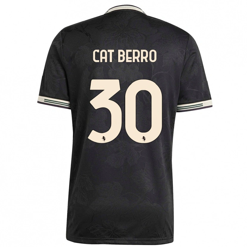 Danxen Kvinder Simone Cat Berro #30 Sort Hvid Grøn Tredje Sæt Spillertrøjer 2025/26 Trøje T-Shirt