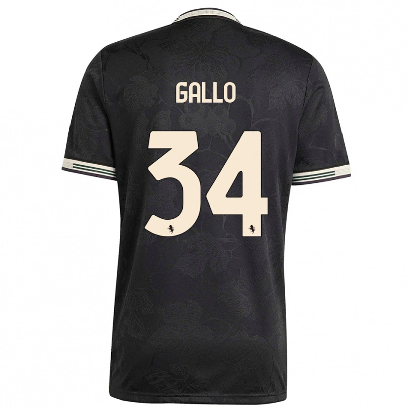 Danxen Kvinder Azzurra Gallo #34 Sort Hvid Grøn Tredje Sæt Spillertrøjer 2025/26 Trøje T-Shirt