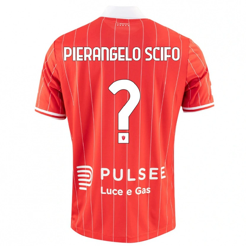 Danxen Børn Dennis Pierangelo Scifo #0 Rød Hvid Hjemmebane Spillertrøjer 2025/26 Trøje T-Shirt