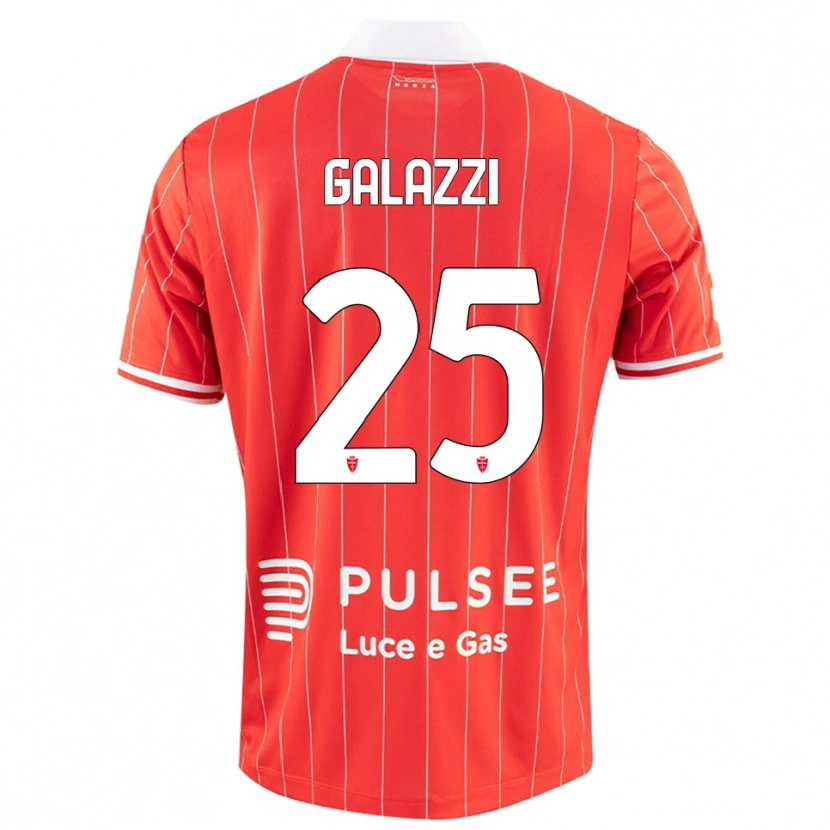 Danxen Børn Nicolas Galazzi #25 Rød Hvid Hjemmebane Spillertrøjer 2025/26 Trøje T-Shirt