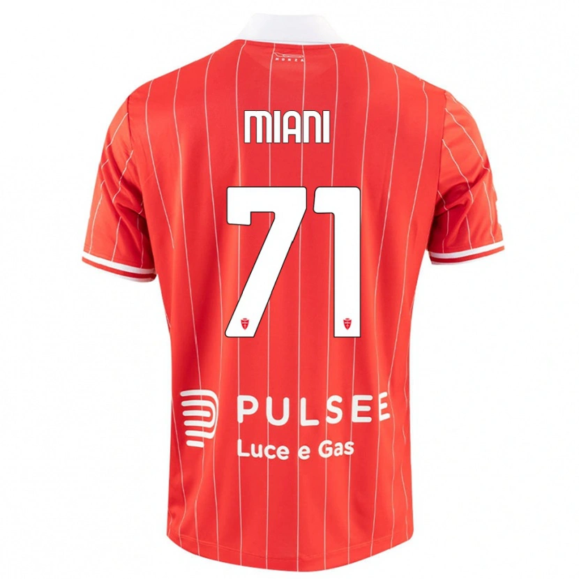 Danxen Børn Arthur Miani #71 Rød Hvid Hjemmebane Spillertrøjer 2025/26 Trøje T-Shirt