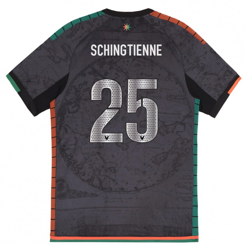 Danxen Børn Joël Schingtienne #25 Mørkegrå Hjemmebane Spillertrøjer 2025/26 Trøje T-Shirt