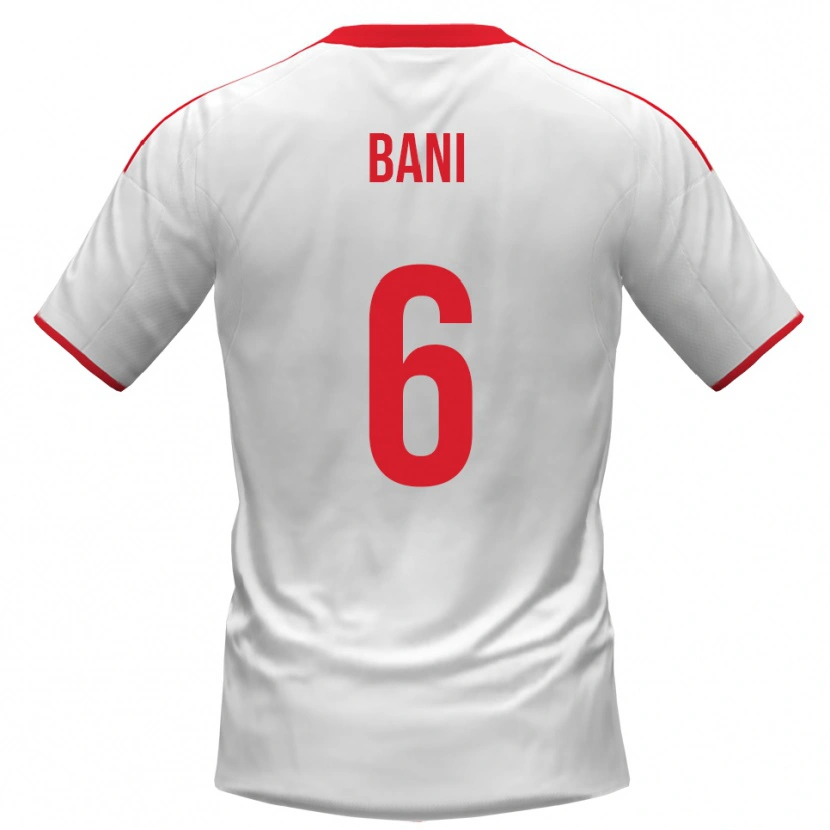 Danxen Børn Cristiano Bani #6 Hvid Rød Hjemmebane Spillertrøjer 2025/26 Trøje T-Shirt