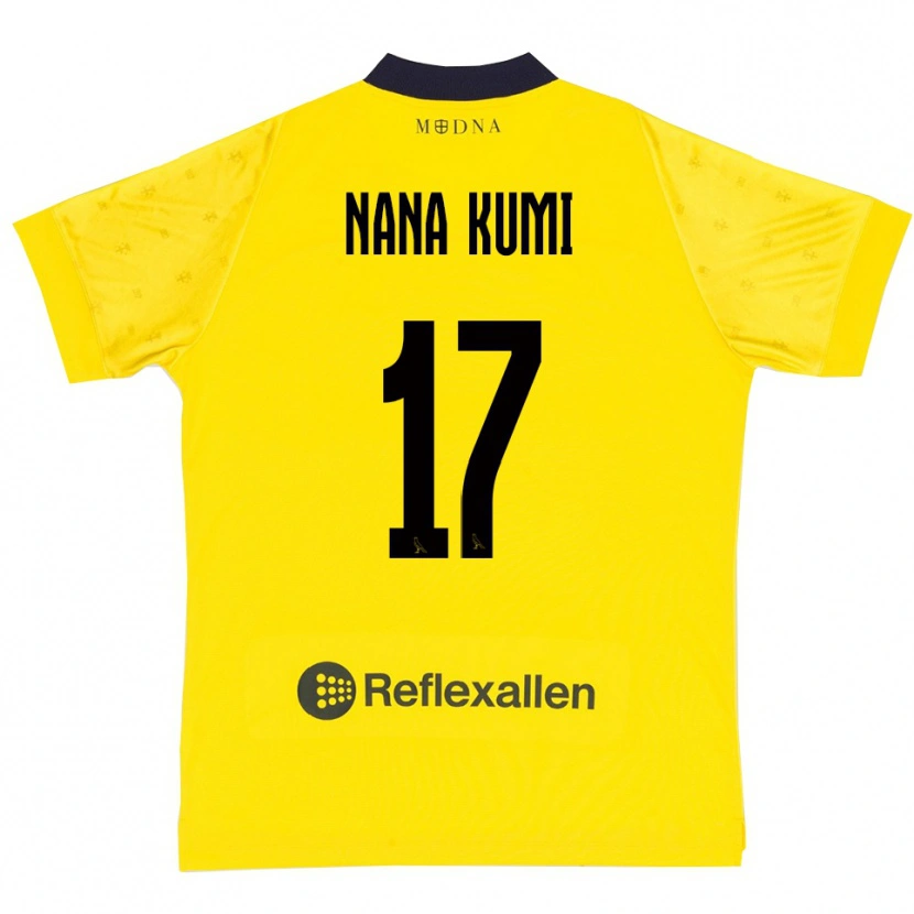 Danxen Børn Ronald Nana Kumi #17 Gul Mørkeblå Hjemmebane Spillertrøjer 2025/26 Trøje T-Shirt