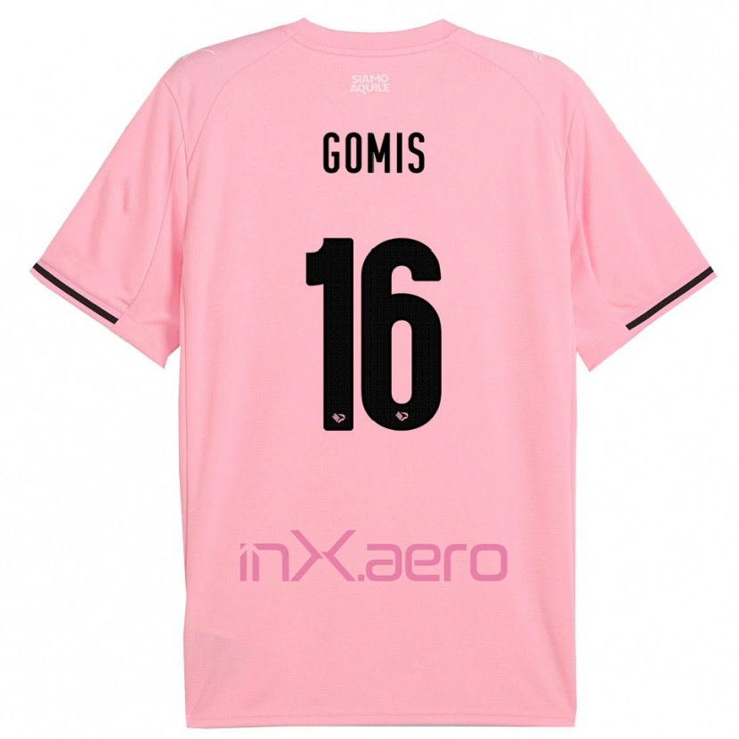 Danxen Børn Alfred Gomis #16 Pink Sort Hjemmebane Spillertrøjer 2025/26 Trøje T-Shirt