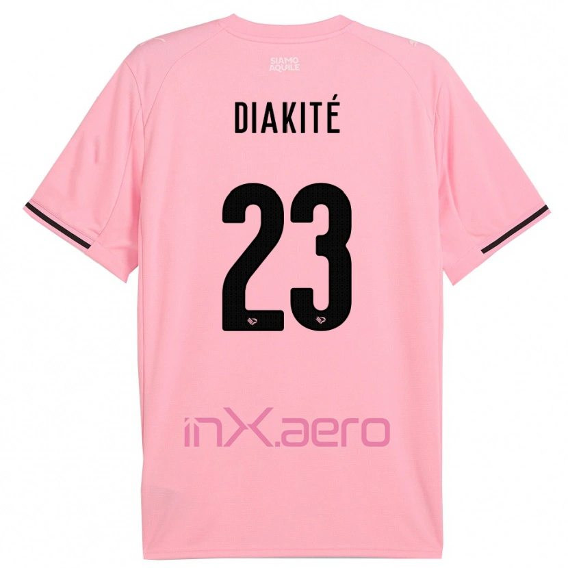 Danxen Børn Salim Diakité #23 Pink Sort Hjemmebane Spillertrøjer 2025/26 Trøje T-Shirt