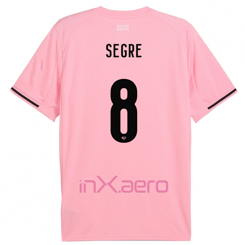 Danxen Børn Jacopo Segre #8 Pink Sort Hjemmebane Spillertrøjer 2025/26 Trøje T-Shirt