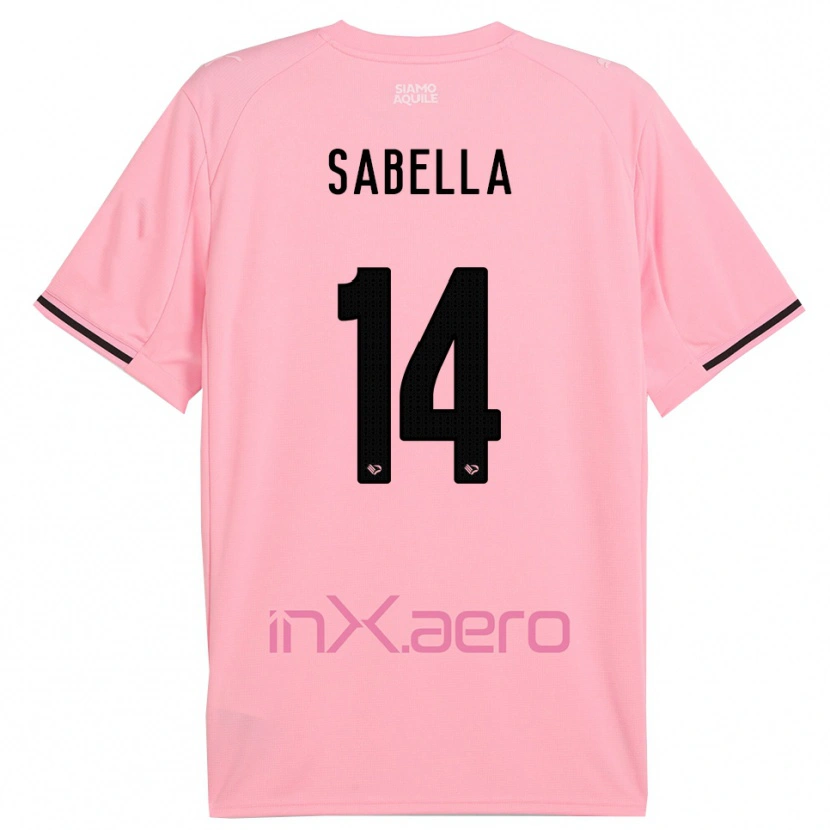 Danxen Børn Alberto Sabella #14 Pink Sort Hjemmebane Spillertrøjer 2025/26 Trøje T-Shirt