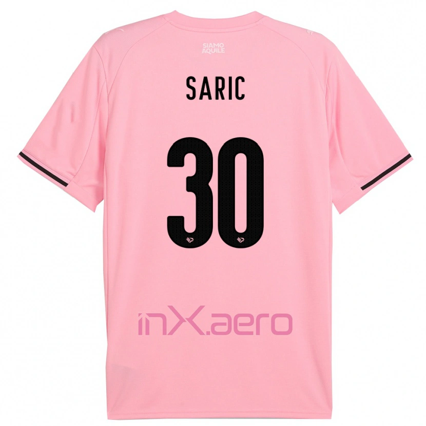 Danxen Børn Dario Saric #30 Pink Sort Hjemmebane Spillertrøjer 2025/26 Trøje T-Shirt
