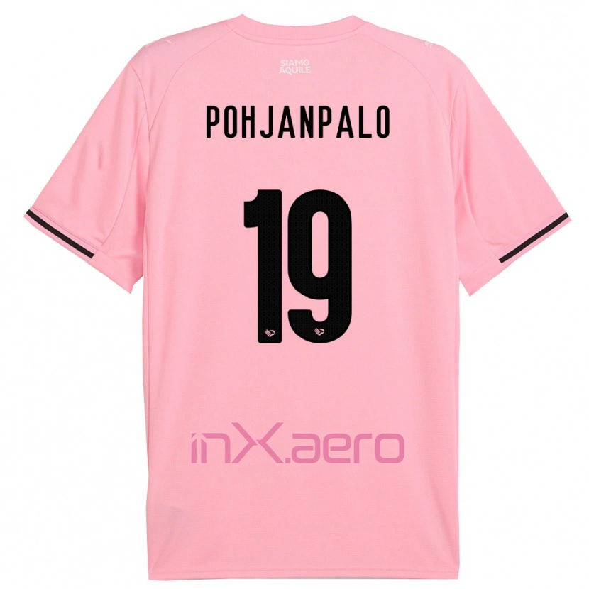 Danxen Børn Joel Pohjanpalo #19 Pink Sort Hjemmebane Spillertrøjer 2025/26 Trøje T-Shirt