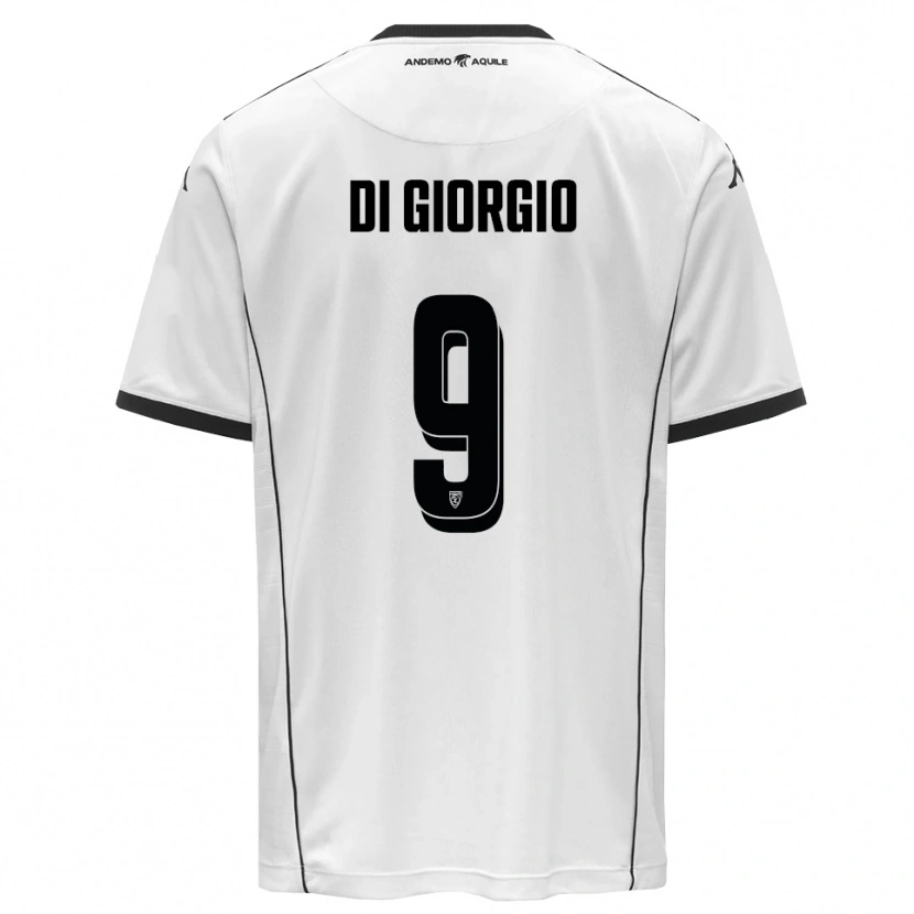 Danxen Børn Riccardo Di Giorgio #9 Hvid Sort Hjemmebane Spillertrøjer 2025/26 Trøje T-Shirt
