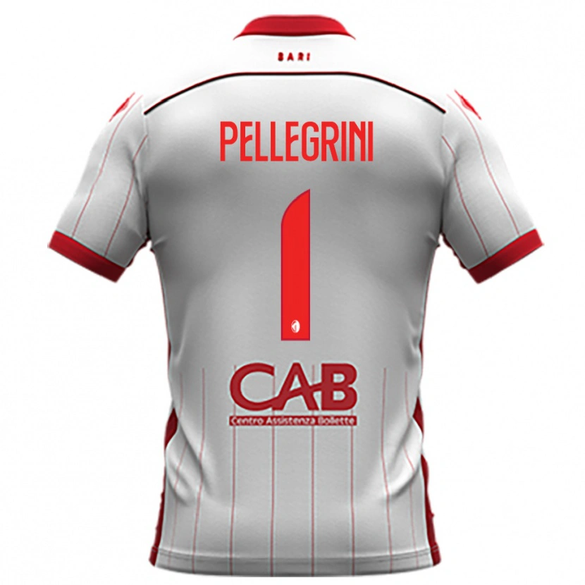 Danxen Børn Luigi Pellegrini #1 Hvid Rød Hjemmebane Spillertrøjer 2025/26 Trøje T-Shirt