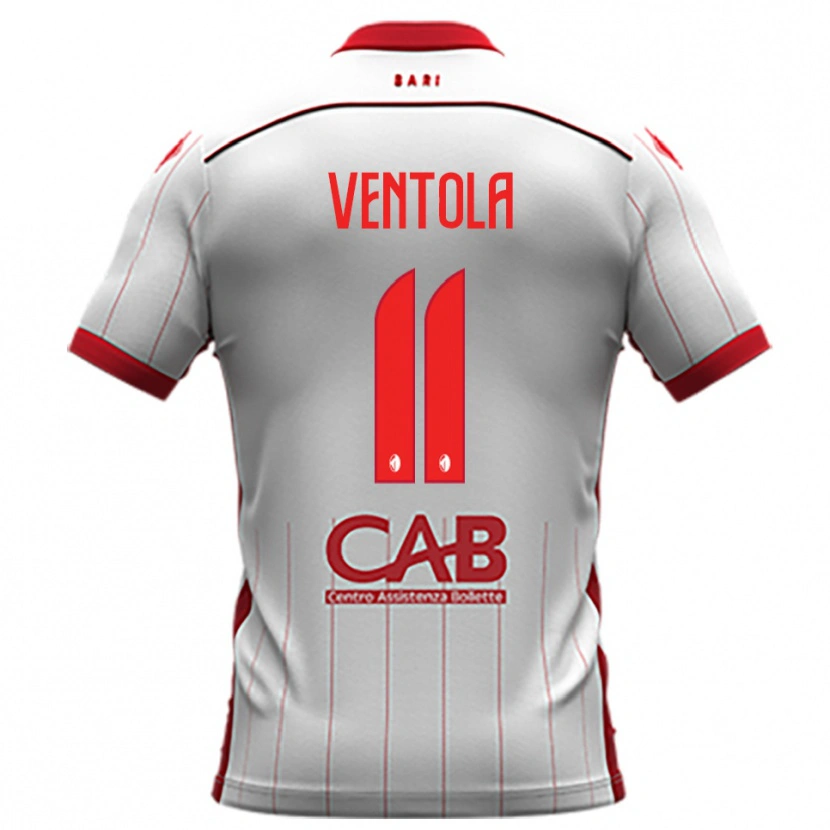 Danxen Børn Flavio Ventola #11 Hvid Rød Hjemmebane Spillertrøjer 2025/26 Trøje T-Shirt