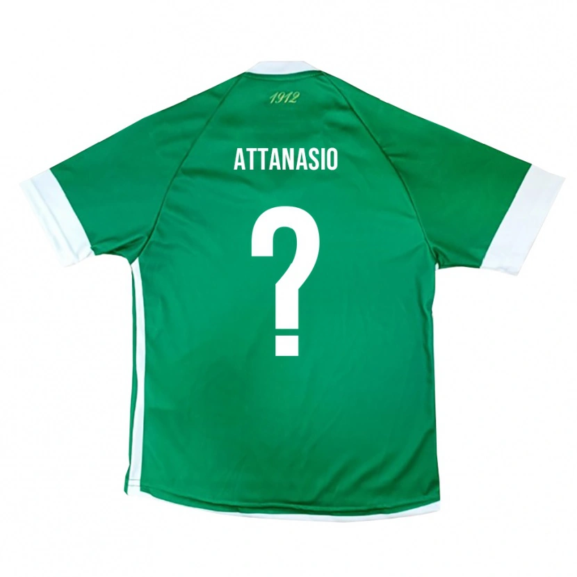 Danxen Børn Carlo Attanasio #0 Grøn Hvid Hjemmebane Spillertrøjer 2025/26 Trøje T-Shirt