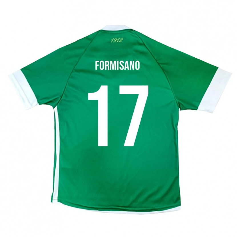 Danxen Børn Pasquale Formisano #17 Grøn Hvid Hjemmebane Spillertrøjer 2025/26 Trøje T-Shirt