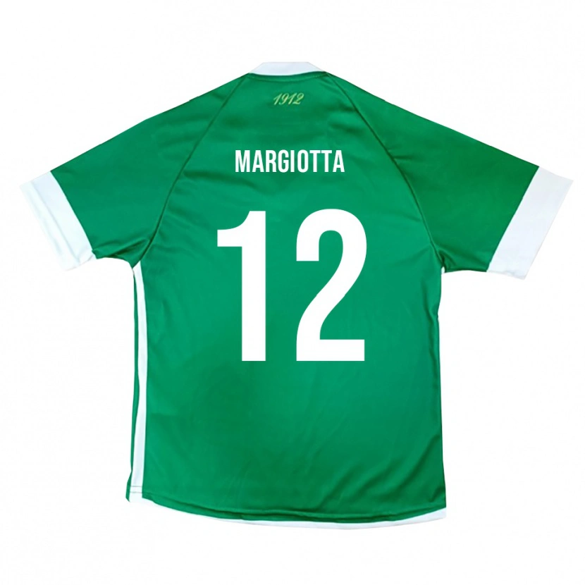 Danxen Børn Manuele Margiotta #12 Grøn Hvid Hjemmebane Spillertrøjer 2025/26 Trøje T-Shirt