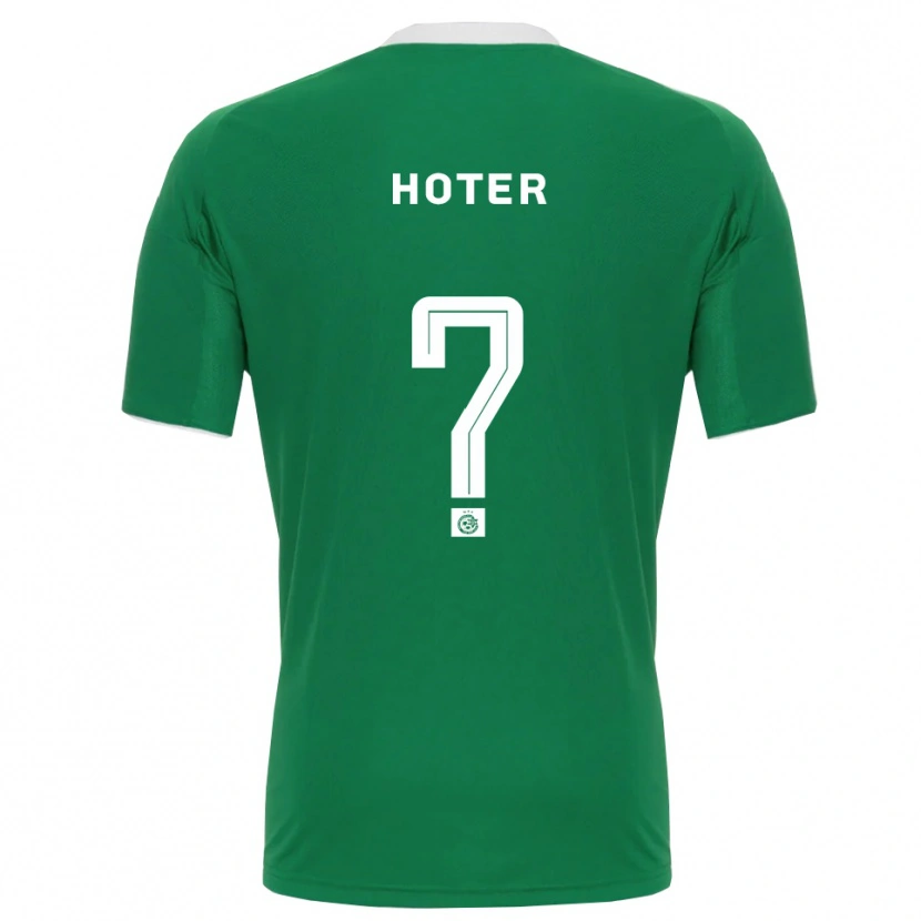 Danxen Børn Tavor Hoter #0 Grøn Hvid Hjemmebane Spillertrøjer 2025/26 Trøje T-Shirt