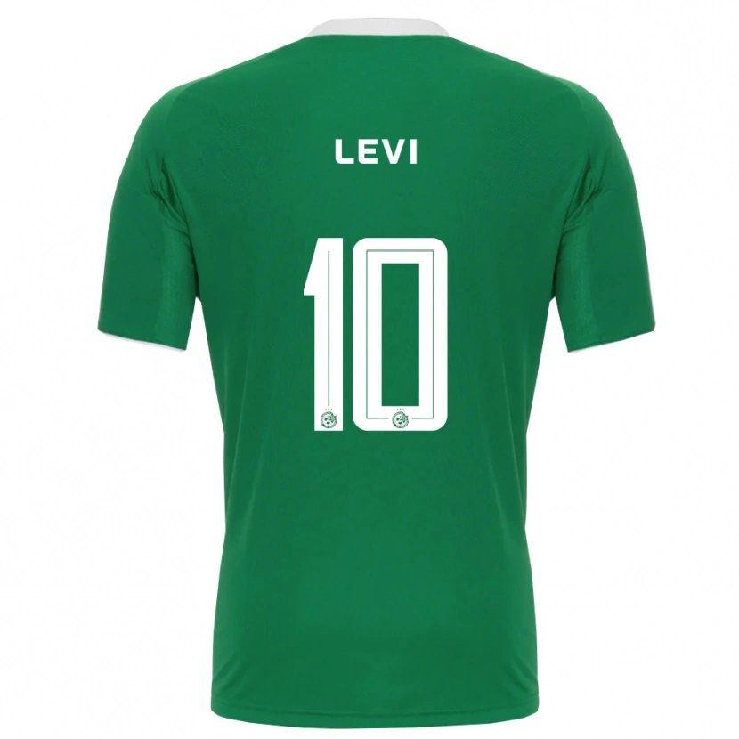 Danxen Børn Yarin Levi #10 Grøn Hvid Hjemmebane Spillertrøjer 2025/26 Trøje T-Shirt