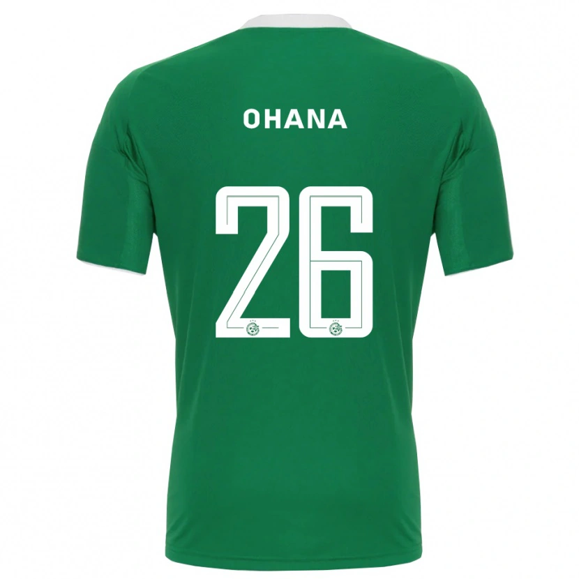 Danxen Børn Michael Ohana #26 Grøn Hvid Hjemmebane Spillertrøjer 2025/26 Trøje T-Shirt