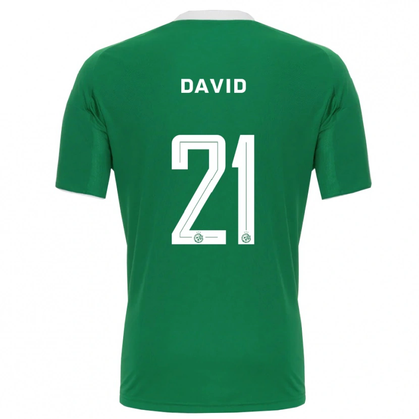 Danxen Børn Dean David #21 Grøn Hvid Hjemmebane Spillertrøjer 2025/26 Trøje T-Shirt